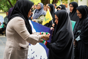 تجمع بزرگ دانشگاهیان در محکومیت جنایات آمریکایی صهیونیستی در حمله به دانشگاه ها