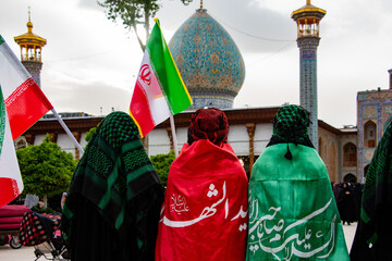 برپایی اجتماع بزرگ دختران و بانوان جان فدا   در دهه کرامت   - شیراز