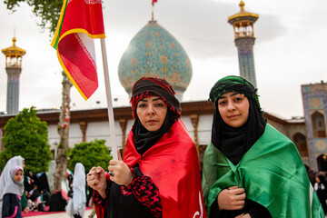 برپایی اجتماع بزرگ دختران و بانوان جان فدا   در دهه کرامت   - شیراز