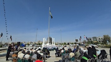 بیرق سبز رضوی در سیستان و بلوچستان به اهتزاز درآمد