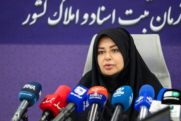 اعظم قویدل، سخنگوی سازمان اسناد و املاک کشور در نشست خبری
