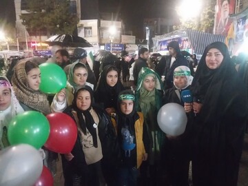 حضور و نقش فعال دختران ایران‌زمین در تجمعات شبانه دفاع از کشور