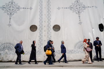 بازدید سفرا از مناطق آسیب دیده در جنگ رمضان