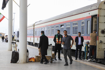 مراسم استقبال از کاروان خادمان رضوی - کرمان