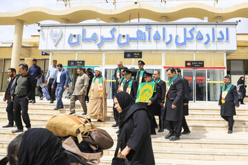 مراسم استقبال از کاروان خادمان رضوی - کرمان