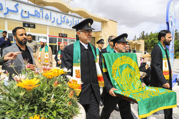 مراسم استقبال از کاروان خادمان رضوی - کرمان