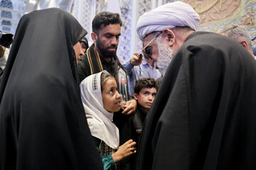 بزرگداشت شهدای مدرسه شجره طیبه میناب - حرم مطهر رضوی