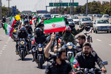 رزمایش موتور سواری سازمان بسیج ورزشکاران سپاه محمد رسول‌الله تهران