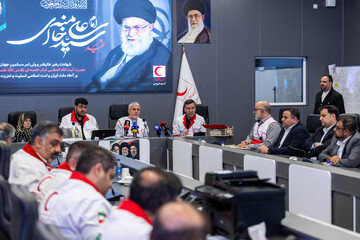 حضور سید رضا صالحی امیری، وزیر میراث فرهنگی و گردشگری در هلال احمر