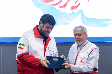 سید رضا صالحی امیری، وزیر میراث فرهنگی و گردشگری و پیرحسین کولیوند، رییس جمعیت هلال احمر 