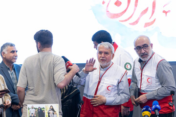 حضور سید رضا صالحی امیری، وزیر میراث فرهنگی و گردشگری در هلال احمر