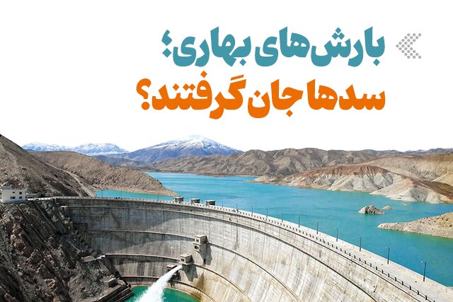 اینفوگرافیک/ بارش‌های بهاری؛ سدها جان گرفتند؟