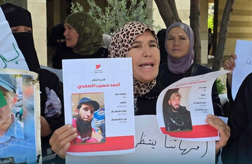 تجمع اعتراضی ساکنان القنیطره سوریه به دلیل بازداشت فرزندانشان توسط اسرائیل