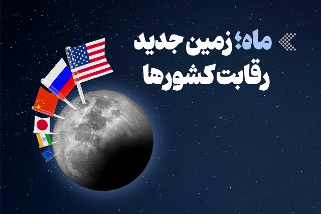 اینفوگرافیک/ ماه؛ زمین جدید رقابت کشورها