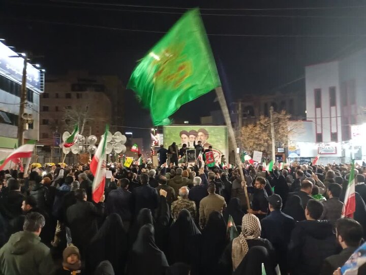 پنجاه و هفتمین حضور شبانه مردم ایلام در دفاع از ایران