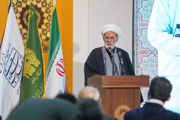 سخنرانی حجت الاسلام محمدباقر فرزانه، دبیر شورای عالی حوزه علمیه خراسان در افتتاح نمایشگاه «آقا در لباس سربازی»