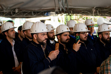 نشست خبری سخنگوی دولت در نیروگاه برق آلستوم
