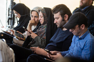 نشست خبری فاطمه مهاجرانی، سخنگوی دولت در نیروگاه برق آلستوم