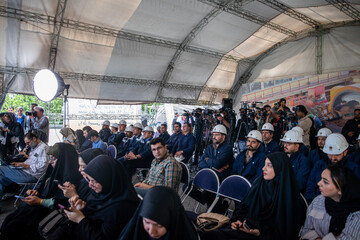 نشست خبری سخنگوی دولت در نیروگاه برق آلستوم