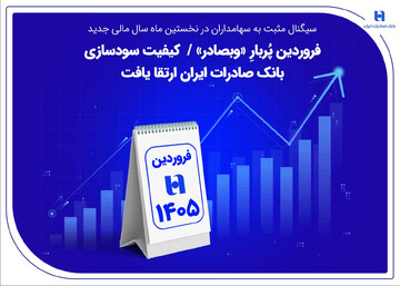 فروردین پُربارِ «وبصادر» / کیفیت سودسازی بانک صادرات ایران ارتقا یافت
