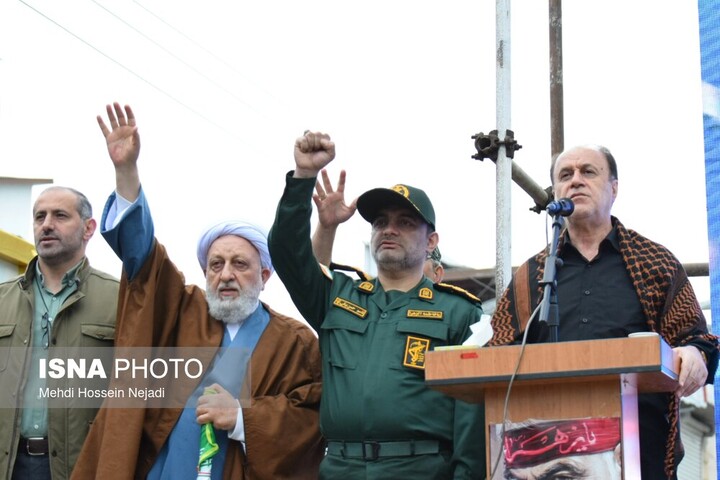 رزمایش جانفدایان آستارایی به عشق ایران امام رضایی
