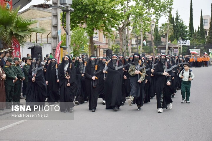 رزمایش جانفدایان آستارایی به عشق ایران امام رضایی