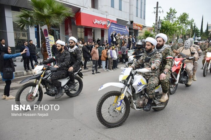 رزمایش جانفدایان آستارایی به عشق ایران امام رضایی