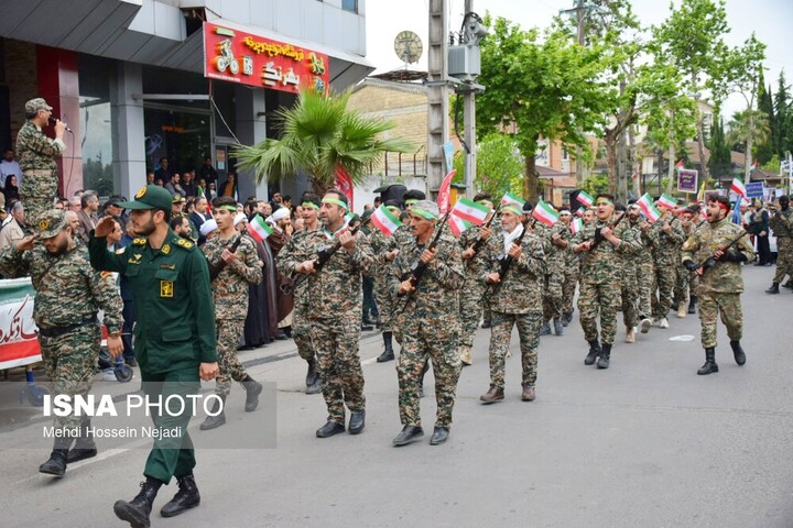 رزمایش جان‌فدایان آستارایی به عشق ایران امام رضایی