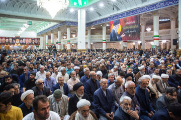 مراسم چهلم شهادت دکتر علی لاریجانی - حرم حضرت فاطمه معصومه(س)