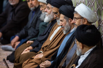 حجت الاسلام والمسلمین سید محمدحسن ابوترابی فرد امام جمعه تهران در مراسم چهلم شهادت دکتر علی لاریجانی - حرم حضرت فاطمه معصومه(س)