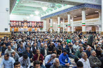 مراسم چهلم شهادت دکتر علی لاریجانی - حرم حضرت فاطمه معصومه(س)