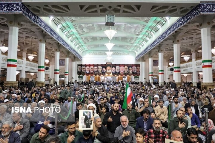 مراسم اربعین شهید لاریجانی در حرم مطهر حضرت معصومه (س) برگزار شد