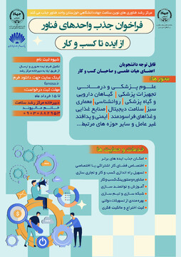 حمایت مرکز رشد سلامت جهاددانشگاهی خوزستان از تیم‌های دانش‌بنیان و دارای ایده