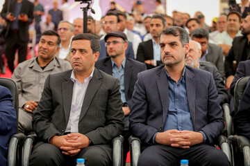 حضور منان رئیسی نماینده قم و امین مقومی رئیس سازمان نظام مهندسی کشور در سفر وزیر راه و شهرسازی به قم