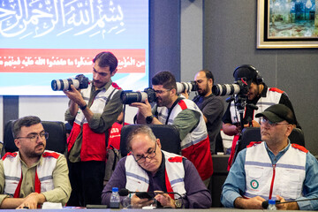 نشست خبری رئيس جمعیت هلال احمر