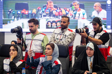 نشست خبری رئيس جمعیت هلال احمر
