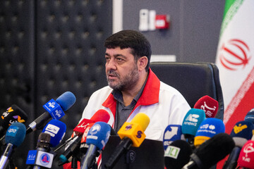 نشست خبری رئیس جمعیت هلال‌احمر