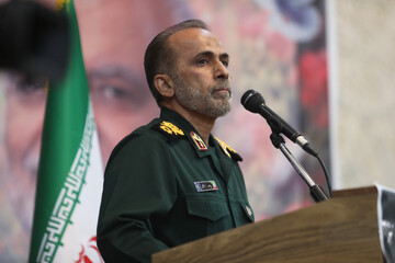 سخنرانی سردار بوعلی فرمانده سپاه فجر فارس در مراسم چهلم شهادت سردار سرلشکر شهید سید مجید خادمی - حرم حضرت احمد بن موسی الکاظم شاهچراغ(ع)