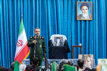 سردار محمد زهرایی، رئیس سازمان بسیج سازندگی کشور در مراسم تجدید میثاق جهادگران بسیج سازندگی با رهبر معظم انقلاب