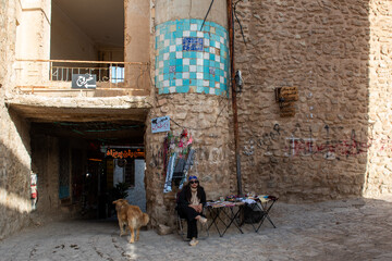 «پایه مناره مسجد در حال تخریب » در روستای گردشگری قلات - شیراز