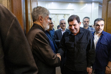 محمد مخبر در مراسم گرامیداشت شهید علی لاریجانی و فرزندش
