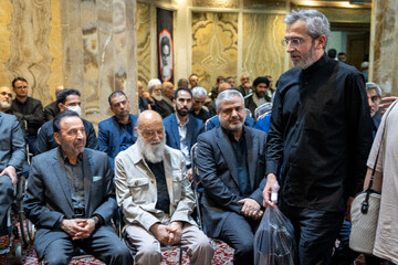 علی باقری کنی در مراسم گرامیداشت شهید علی لاریجانی و فرزندش