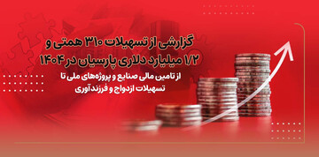 گزارشی از تسهیلات ۳۱۰ همتی و۱/۲ میلیارد دلاری پارسیان در ۱۴۰۴