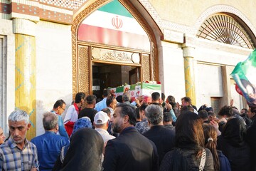 تشییع پیکر شهیده آسیه شهرآزاد - بوشهر