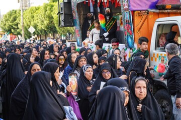 تشییع پیکر شهیده آسیه شهرآزاد - بوشهر