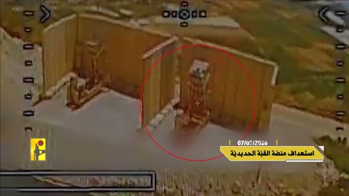اصابت ۲ کوادکوپتر حزب‌الله به سامانه گنبد آهنین+ فیلم