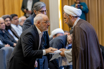 محسن حاجی میرزایی، رئیس دفتر رییس جمهور در آیین گرامیداشت یاد و خاطره شهید دکتر علی لاریجانی و شهید سید کمال خرازیرئیسجمهور
