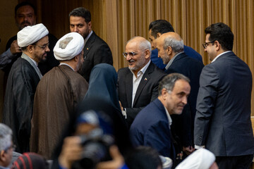 محسن حاجی میرزایی، رئیس دفتر رییس جمهور در آیین گرامیداشت یاد و خاطره شهید دکتر علی لاریجانی و شهید سید کمال خرازیرئیسجمهور