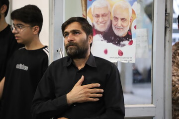 مراسم چهلم شهید ادواری شهید جنگ رمضان بیرجند