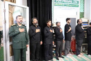 مراسم چهلم شهید ادواری شهید جنگ رمضان بیرجند